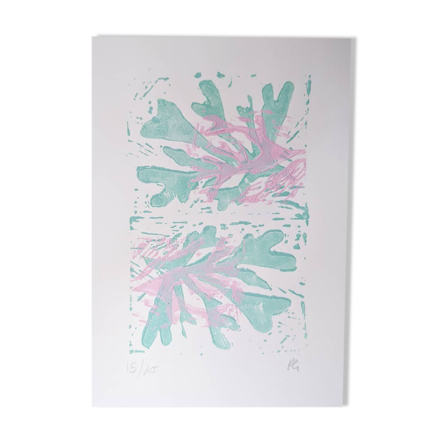 Turquoise Pinky Seaweed Splashes