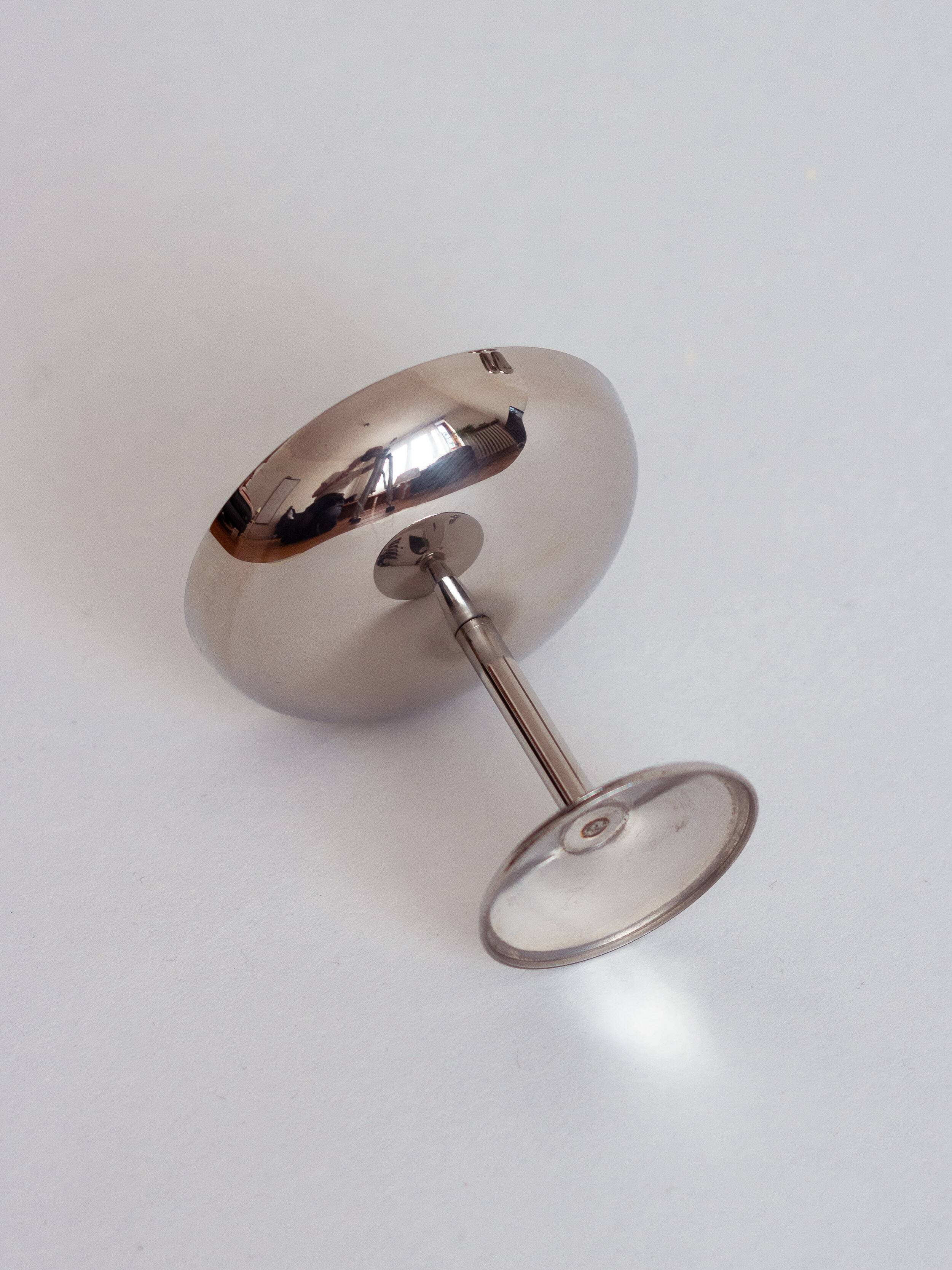 Set of six minimalist ice cream cups, Italy, 1970s