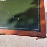 Desk green leather top