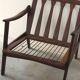 Fauteuil scandinave en palissandre