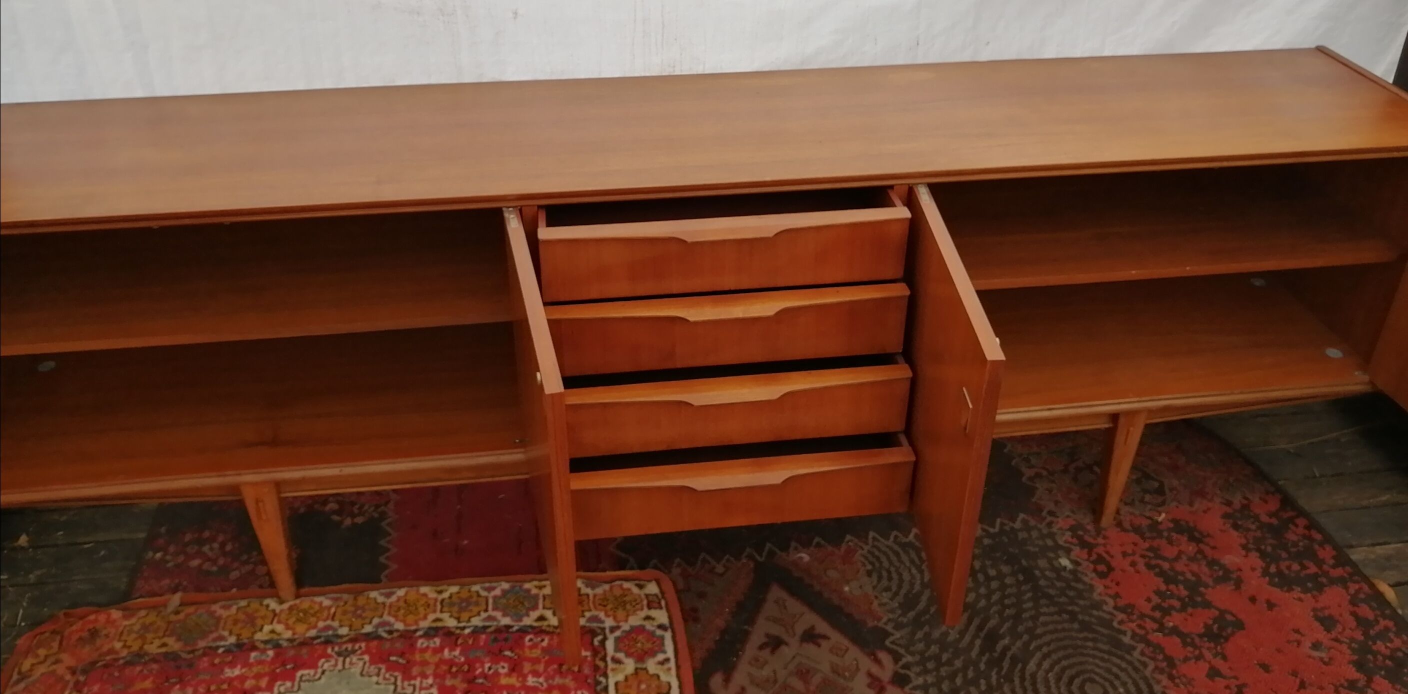 Scandinavian vintage teak sideboard, 60s