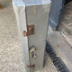 Old large vintage 50s aluminum suitcase