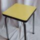 Yellow formica stool, 1970