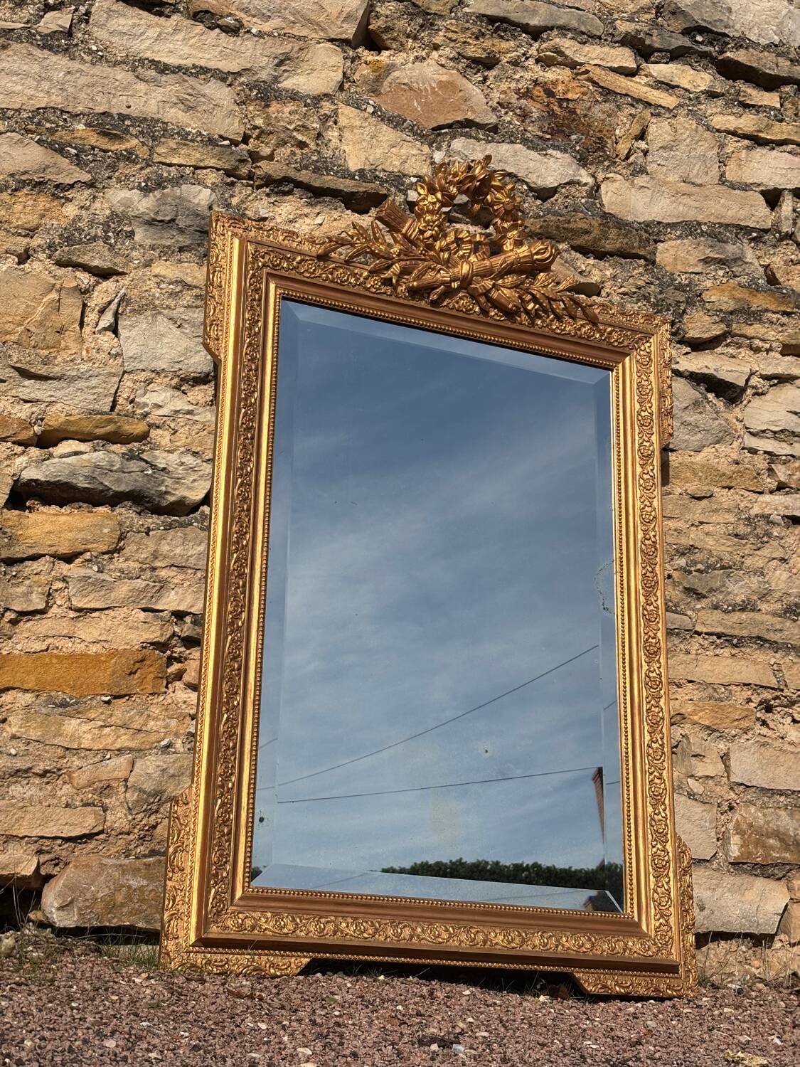 Napoleon III gilded mirror