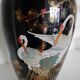 Heron decor vase