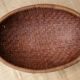Empty 70's rattan pocket