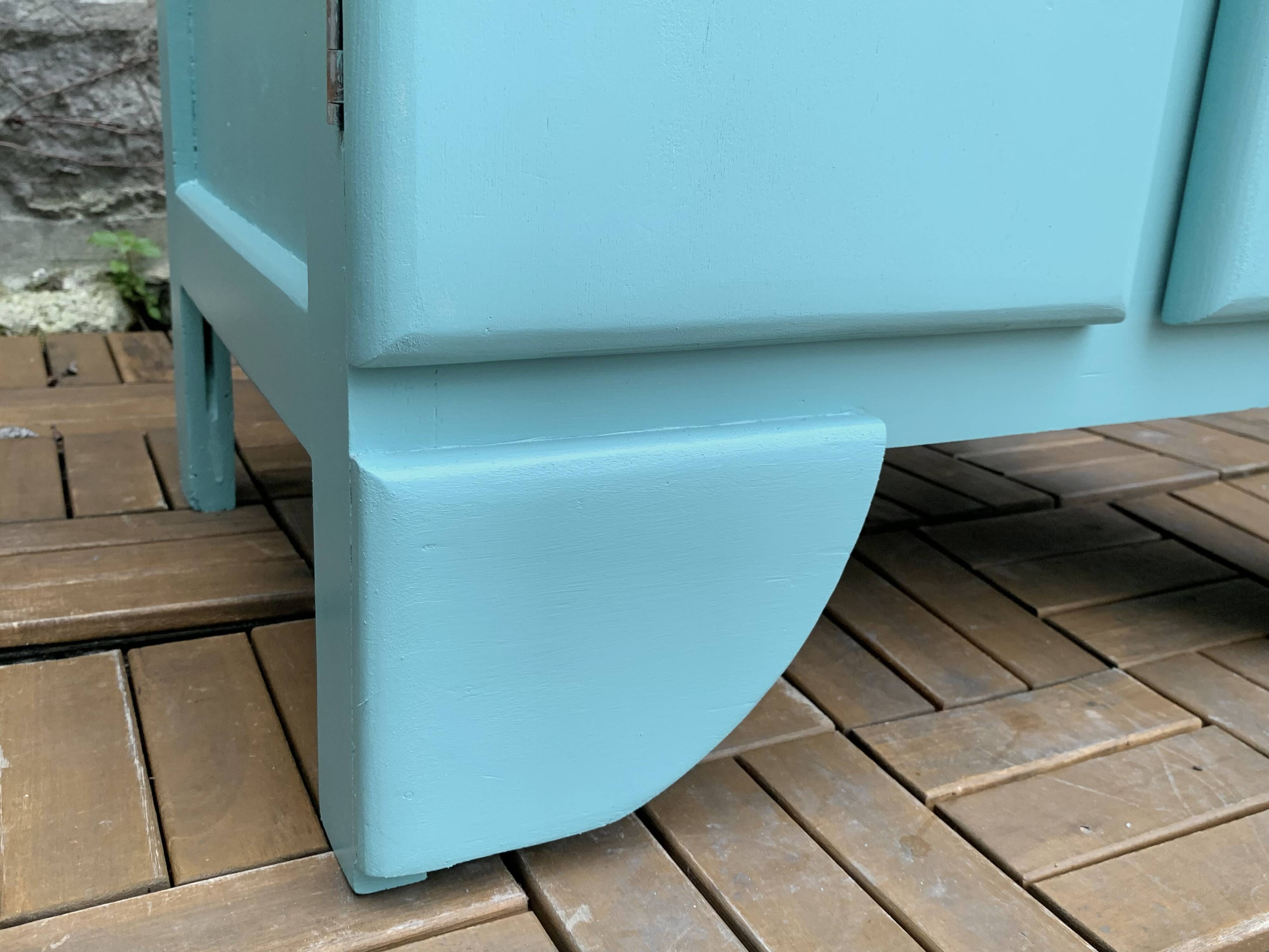 Mado turquoise sideboard vintage 1950