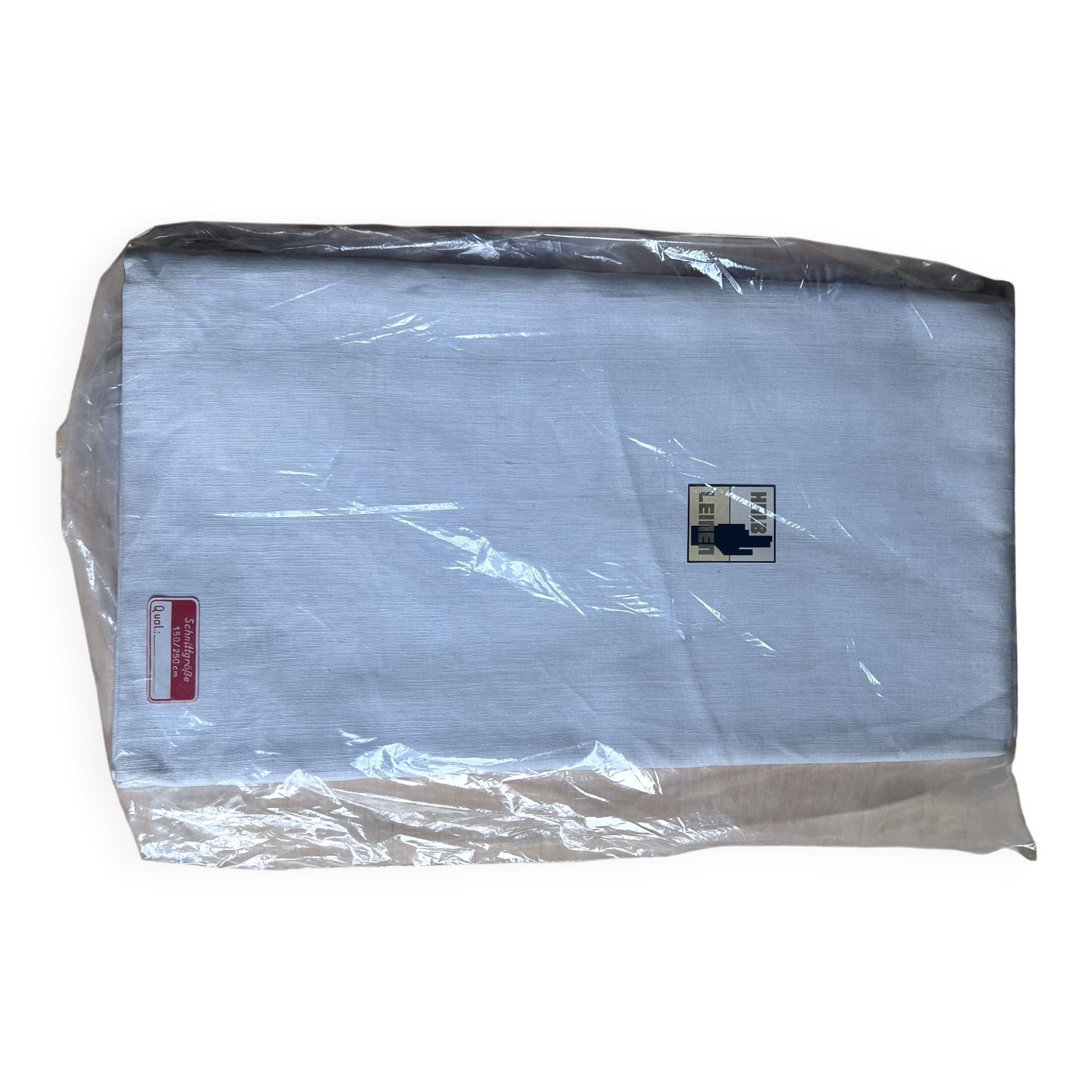 Vintage linen and cotton sheet, new in packaging