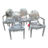 Set of 4 "Ghost" chairs - Philippe Starck - Kartell