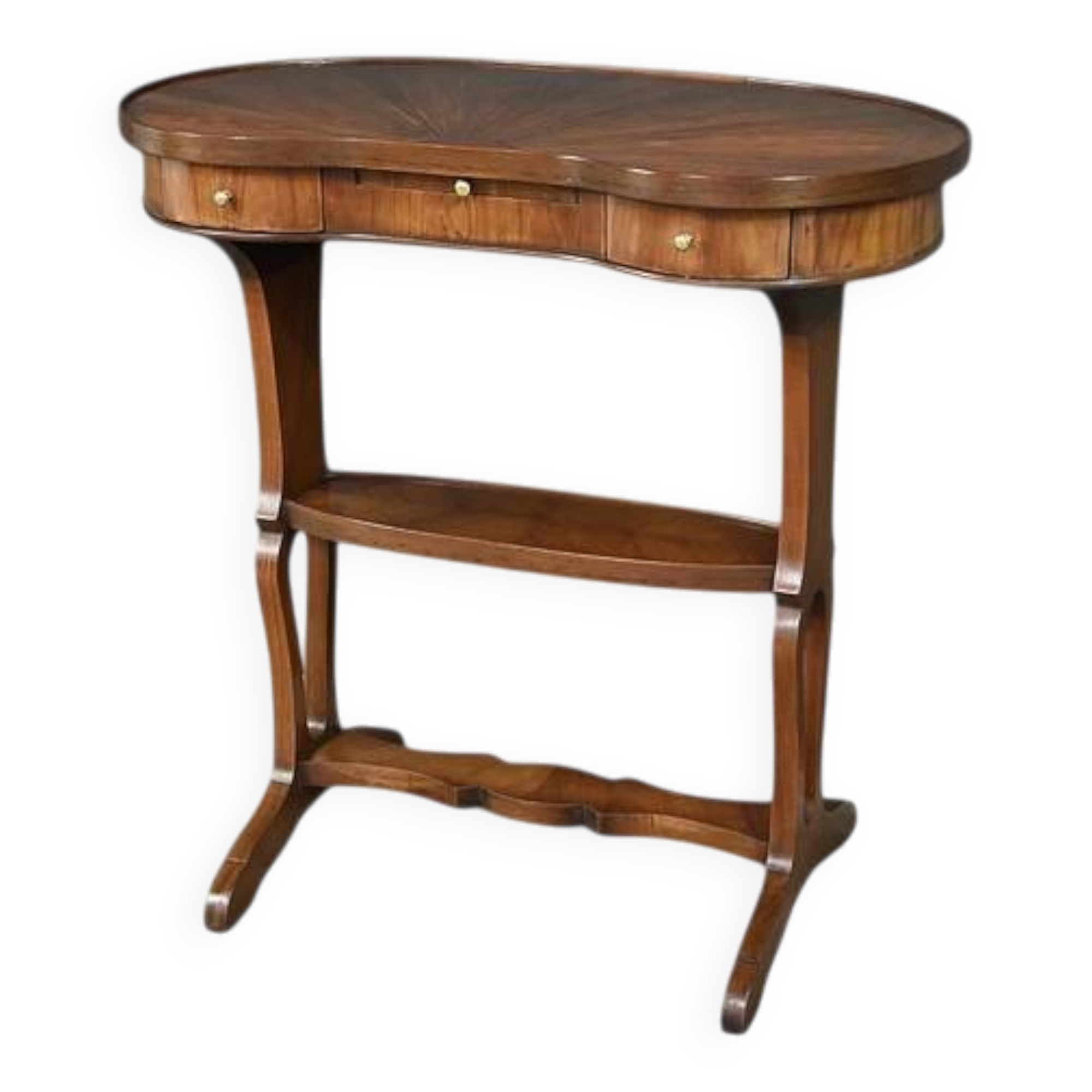 Louis XVI Style Mahogany and Rosewood Marquetry Coffee Table – Late