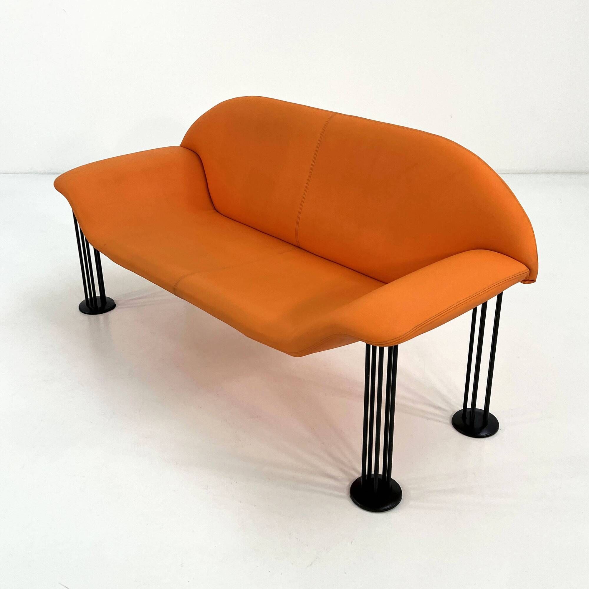 Postmodern 2-seater sofa by Burkhard Vogtherr for Hain & Tohme, 1980