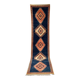 Taznakht blue moroccan wool runner rug
