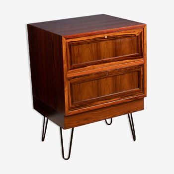 Restored Mid Century Danish Rosewood Sideboard Lamp Table Chest On Hairpin Legs