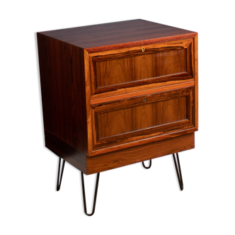 Restored Mid Century Danish Rosewood Sideboard Lamp Table Chest On Hairpin Legs