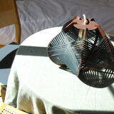 Dark green lamp to put down