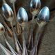 10 spoons ercuis trianon silver metal
