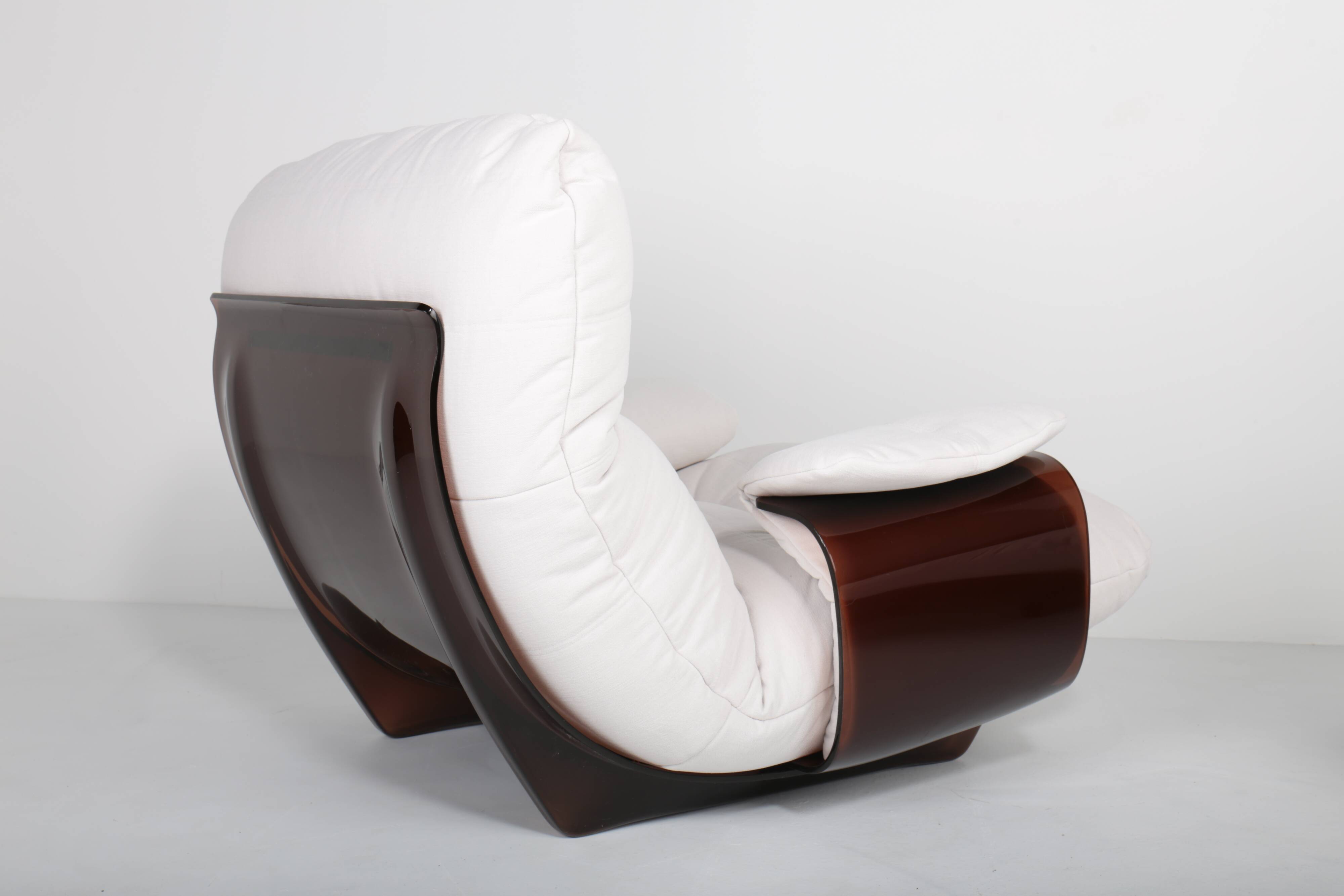 Armchair Marsala  with ottoman by Michel Ducaroy for Ligne Roset