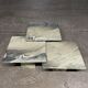 Series of three nesting tables in green marble, 1970