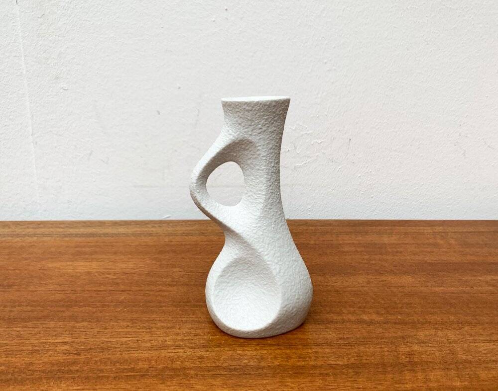 White sculptural vases by Peter Müller for Sgrafo Modern, 1960s, set of 6.