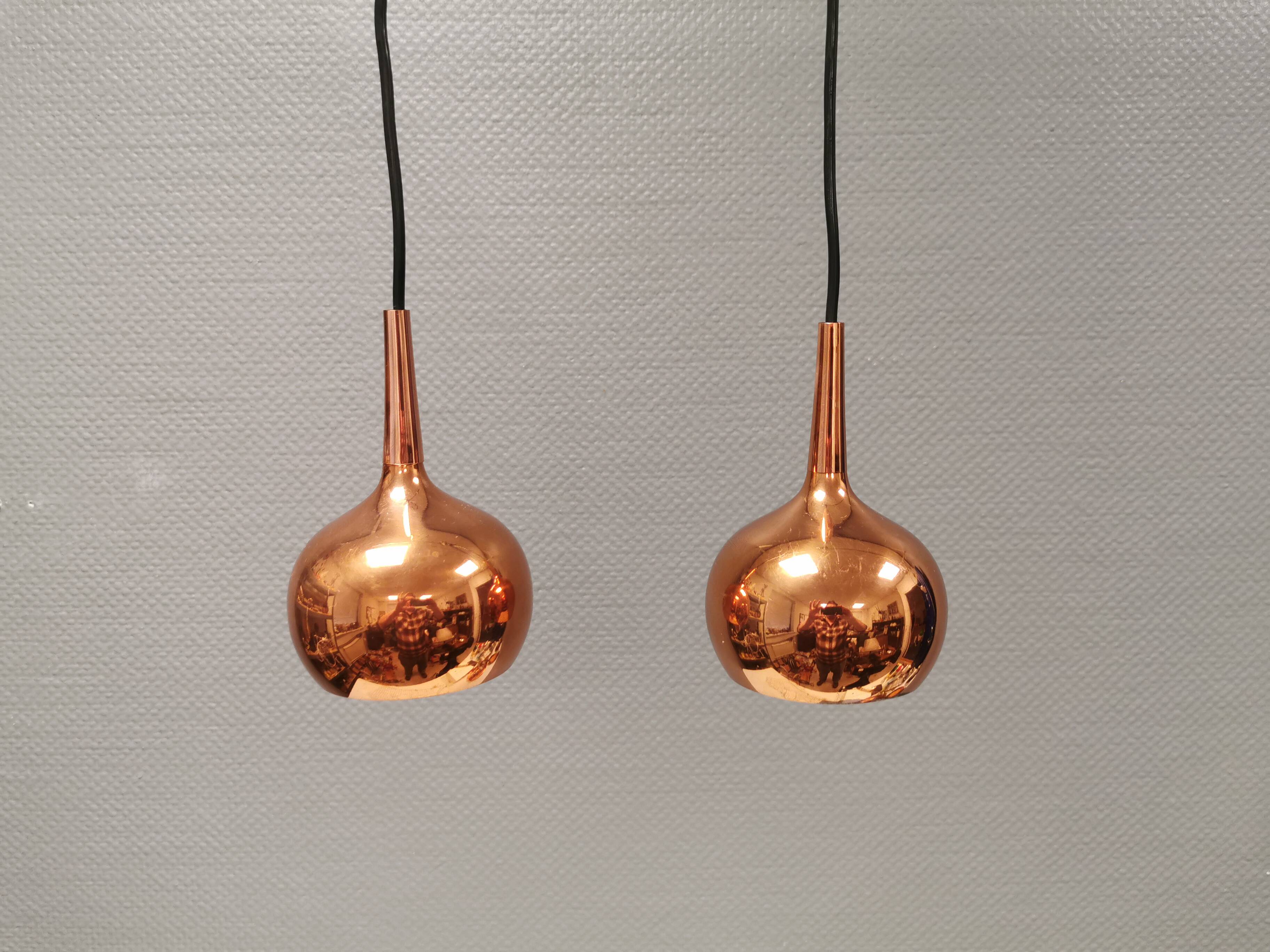 Paire de suspensions par Hans Agne Jakobsson, années 1970