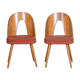 Pair of Mid Century chairs made in 1950s Czechia, designed by Antonín Šuman