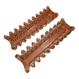 Transparent crystal centrepiece, glossy finish and fine size