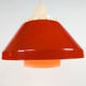 Lyskaer Belysning made in Denmark model 854 set of hanging lamps plastic mid century