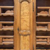 18th century - Bressan sideboard with elm burl clock
