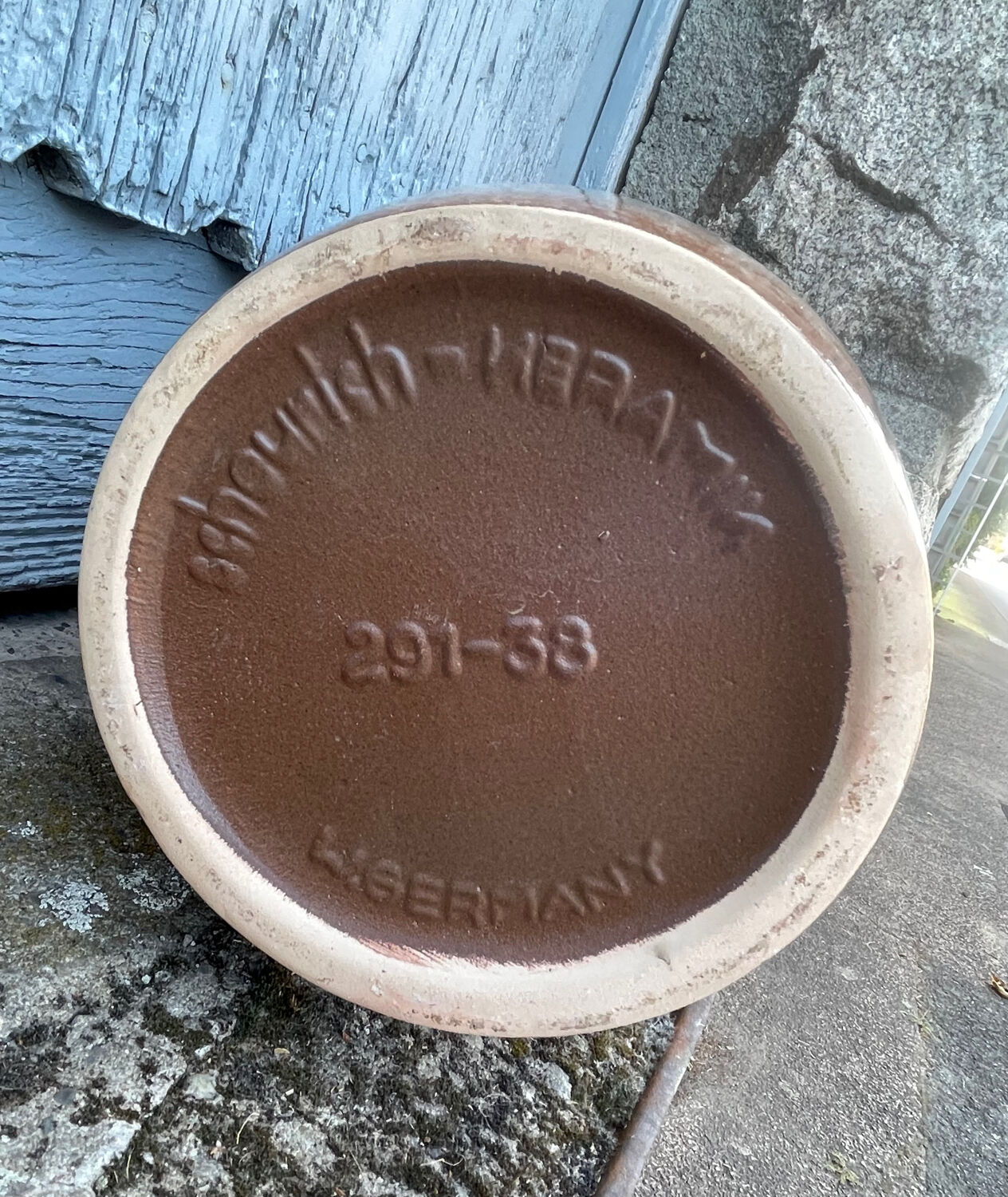 2 pottery art vase made in West Germany