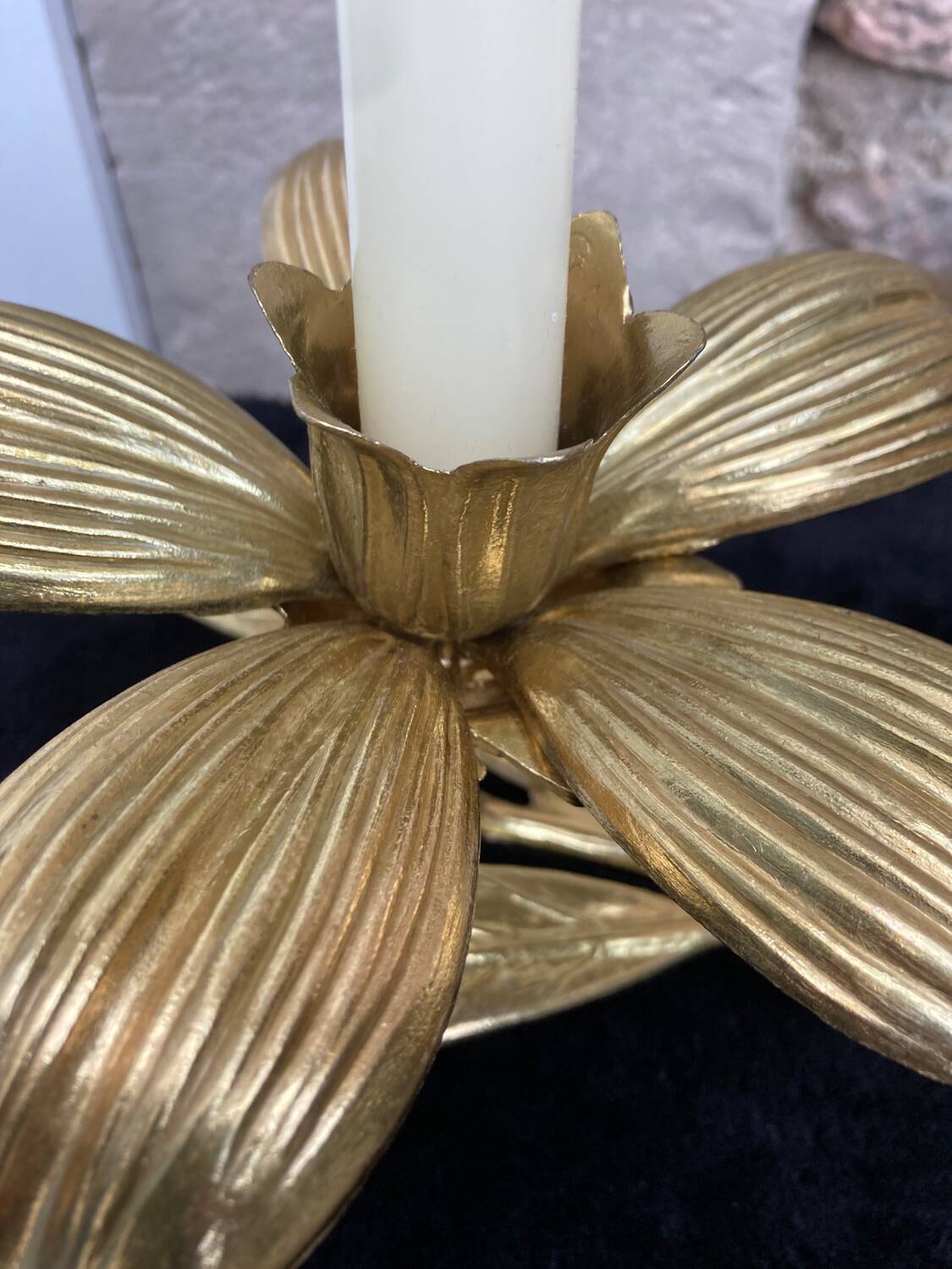 Vintage flower ashtray candle holder