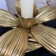 Vintage flower ashtray candle holder