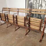 Theatre bench, folding seats