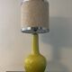 Vintage ceramic and chrome metal lamp from the 60s and 70s