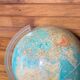 Bright world map 58cm Illumina globe 60s