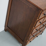 Meuble d'apothicaire en chêne hollandais, début du XXe siècle