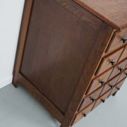 Dutch Oak Apothecary / Barber Cabinet, Early 20th Century
