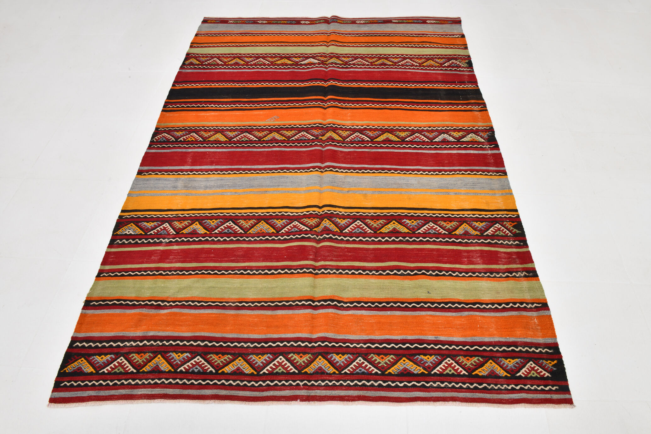 5x7 Kilim Handwoven Rugs, 158x225Cm