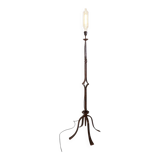Lampadaire brutaliste en fer