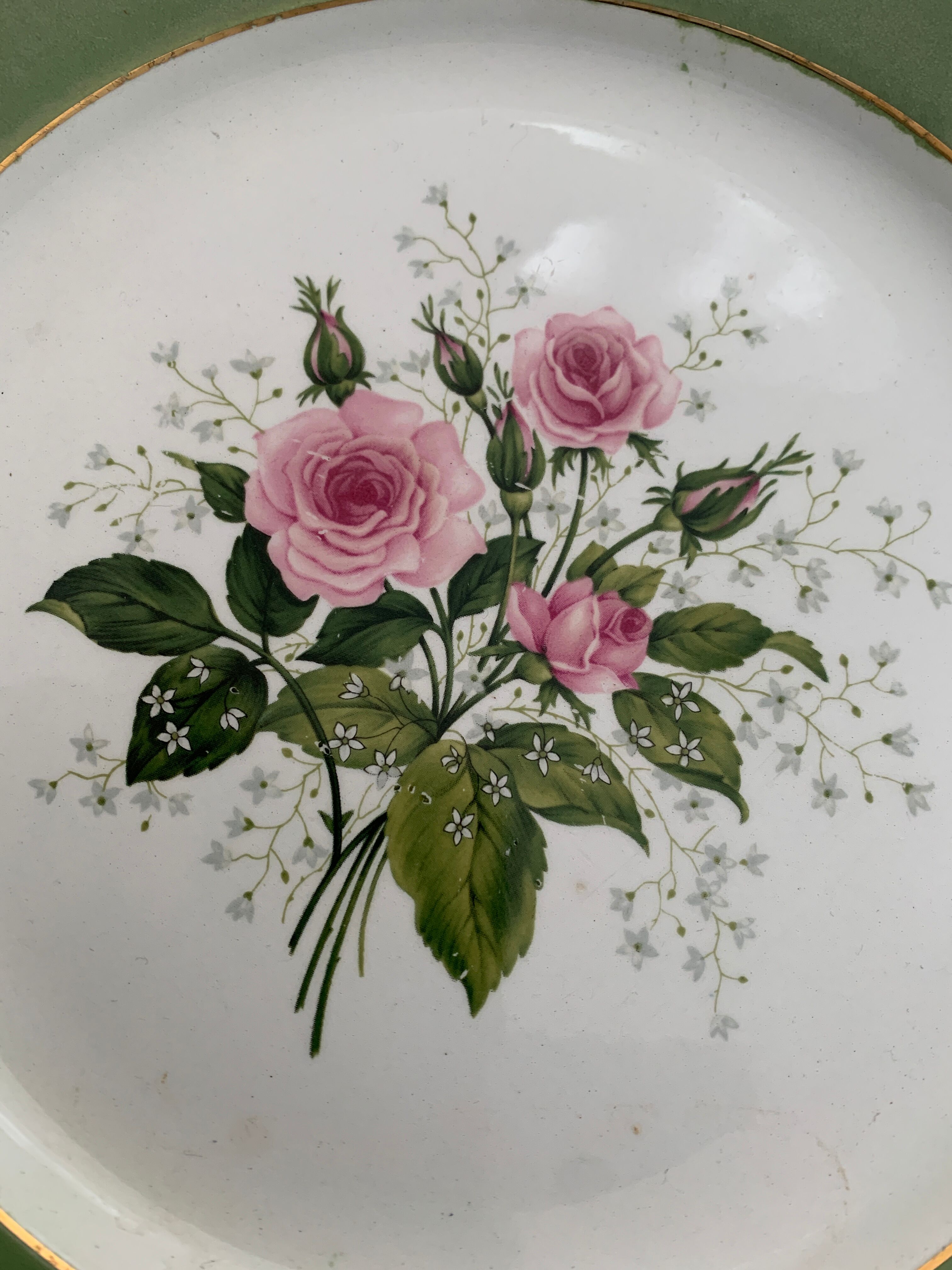 12 flat plates in flat earthenware KG Luneville bagatelle model, late 19th century