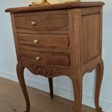 Commode chevet bois style Louis XV