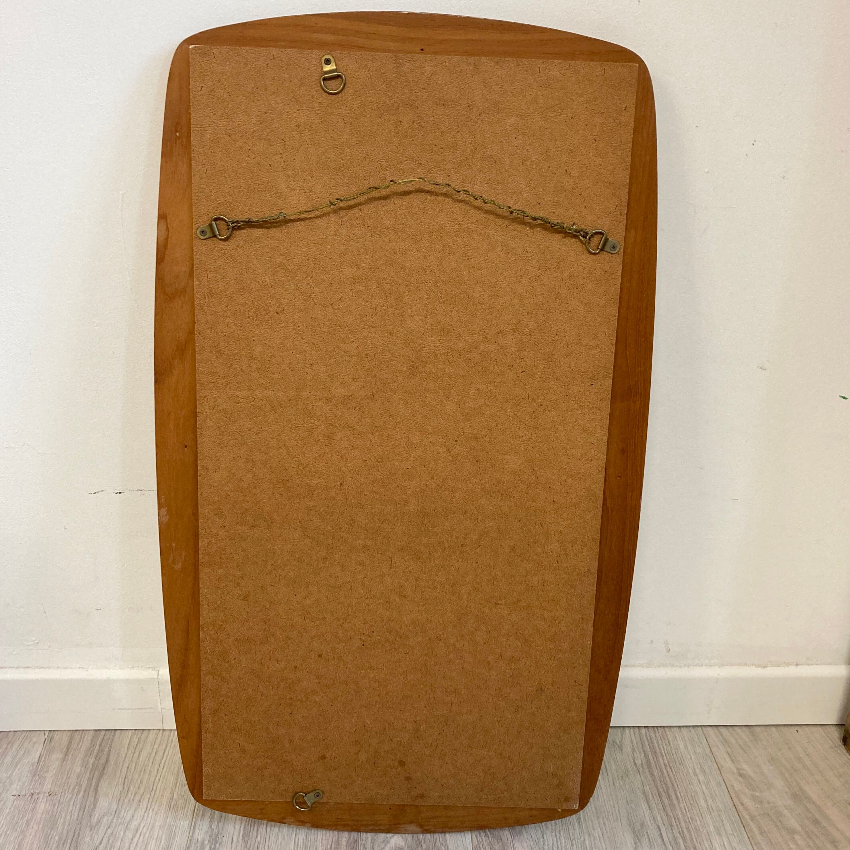 Scandinavian style mirror in teak 60s