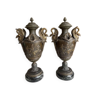 Sculpteur, paire de vases - picault