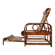 Mid century rattan and bamboo garden chair, 1950s