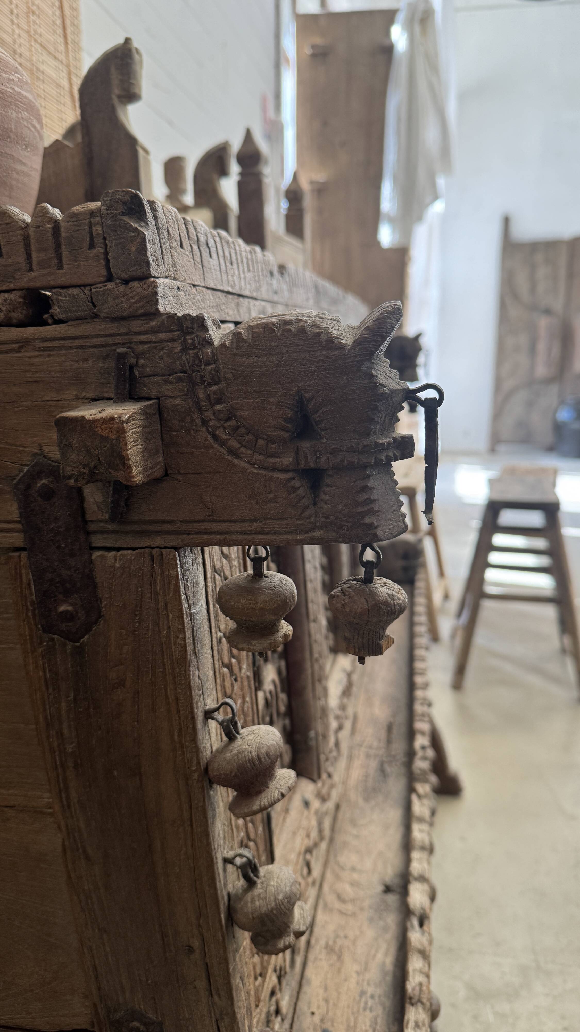 Indian carved furniture