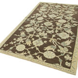 1950s hand-knotted antique turkish beige rug 151 cm x 263 cm