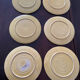 Set de 6 assiettes en barbotine vers 1930