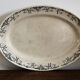 Pair of longchamp earthenware dishes, iron earth,