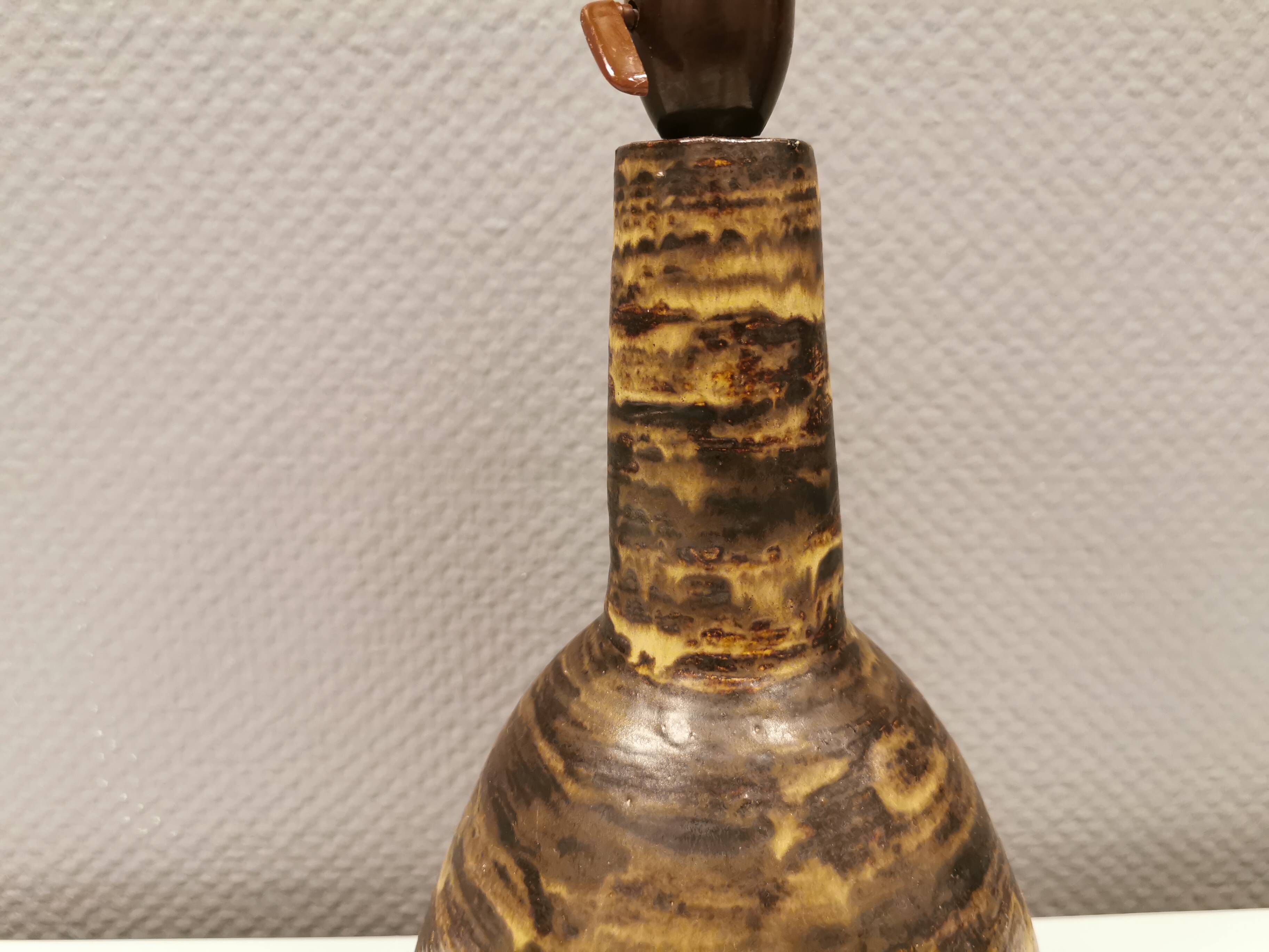 Table lamp in ceramic, Danish and from the 1960s-1970s.