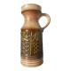 Vintage West Germany pitcher, ochre brown, 25 cm