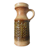 Pichet vintage West Germany brun ocre 25 cm